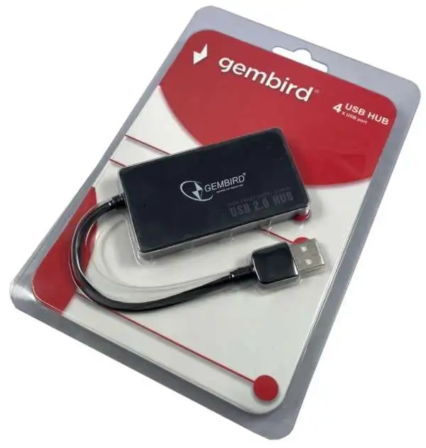 GEMBIRD UHB-U2P4-02 USB2.0 4-port HUB black