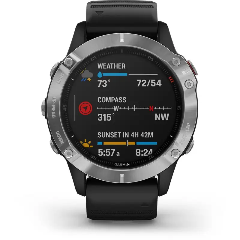 GARMIN Fenix 6 Silver Black BASIC