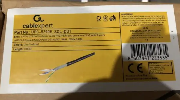 GEMBIRD UPC-5290E-SOL-OUT UTP CAT5e Outdoor 305m