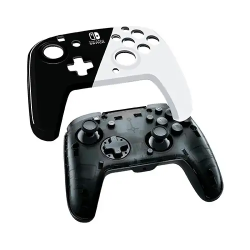 PDP Nintendo Switch Faceoff Deluxe Controller + Audio - Black & White