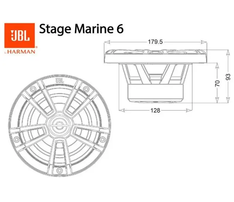 JBL Marine STAGE6 white