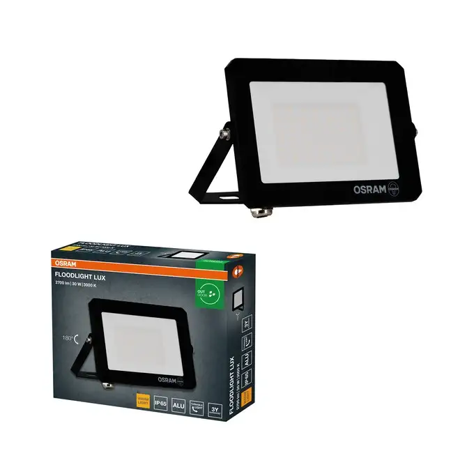 OSRAM  Floodlight reflektor LUX 30W 3000K IP65 crni