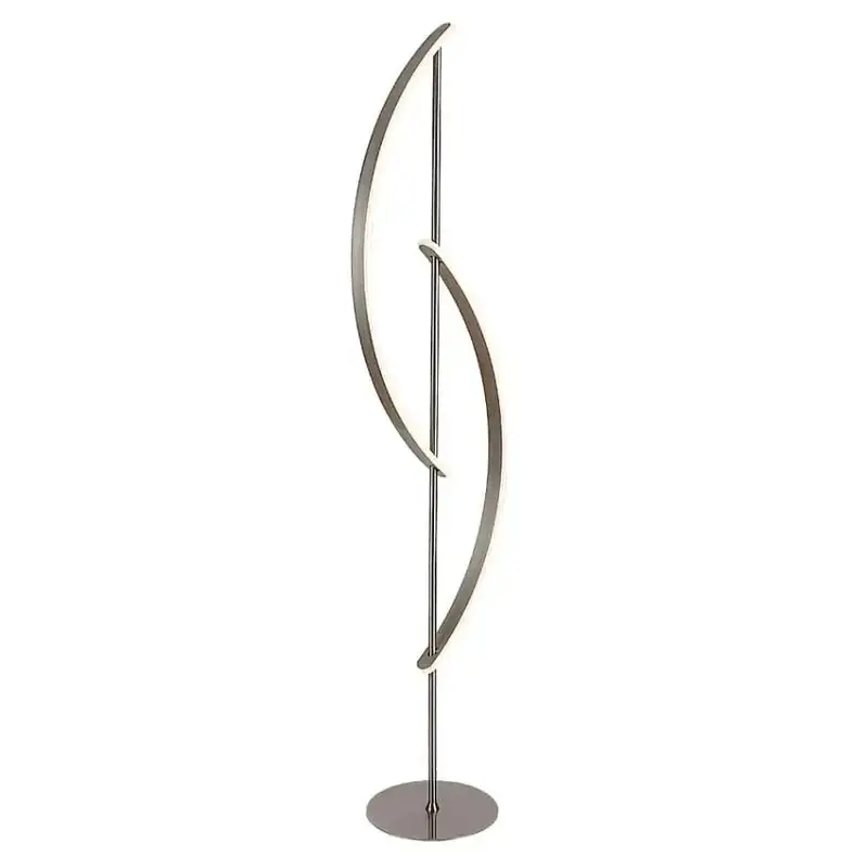 RABALUX Jarnelle, podna brušeni hrom LED 30W, 3000K, visina 150cm