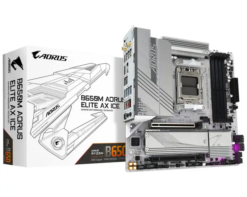 GIGABYTE B650M A ELITE AX ICE