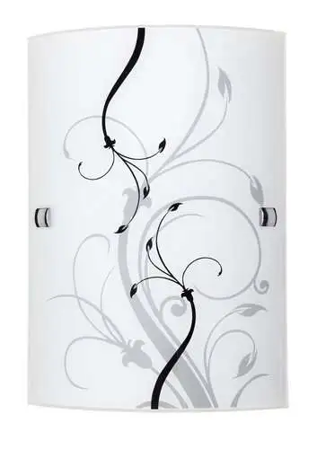 RABALUX Elina zidna lampa260x180E27 60W crno / belo