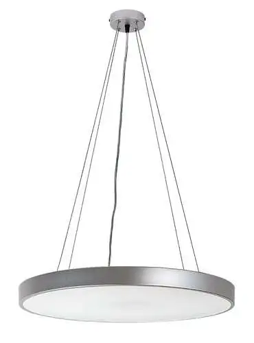 RABALUX Tesia plafonjera srebrna 60W 3600lm, 3000+6000K, D60cm IP21