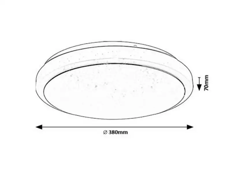 RABALUX Trevor2 plafonjera LED24W D38cm