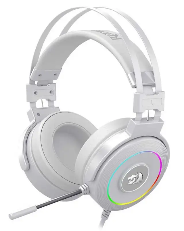 REDRAGON LAMIA 2 H320 RGB GAMING HEADSET WITH STAND-WHITE