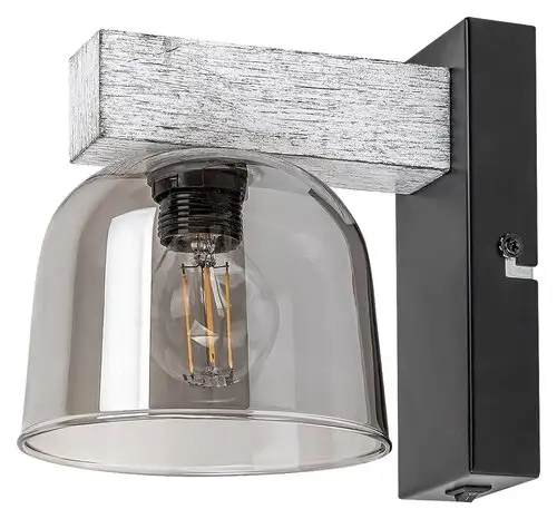 RABALUX Cardamom, zidna lampa, E14 1x MAX 40W, mat crna