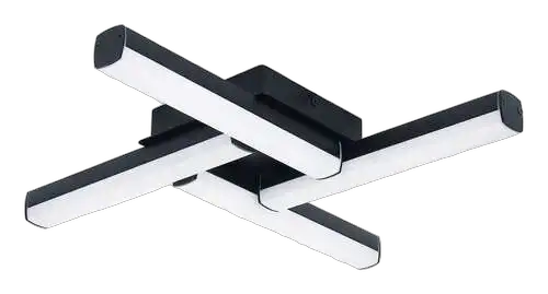 RABALUX Evan, plafonska kupatilska crna, LED 18W, 4000K