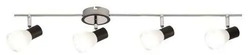 RABALUX Ati spot E14 4x max40W crno / hrom