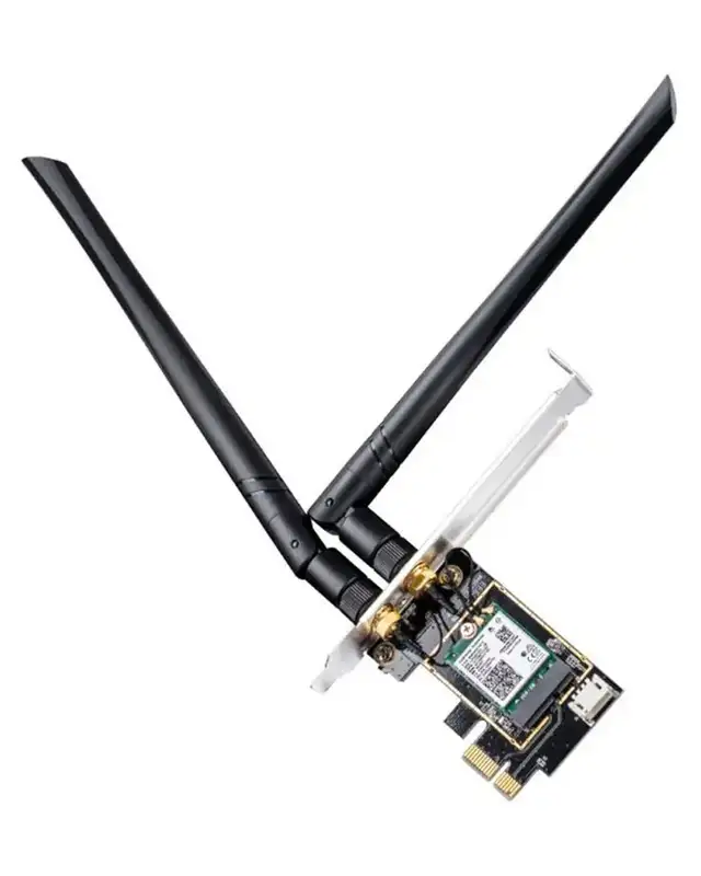 CUDY WE3000 AX3000 Wi-Fi 6 + Bluetooth 5.2 PCI Express Adapter 2.4+5Ghz 2x5dBi detachable antenna