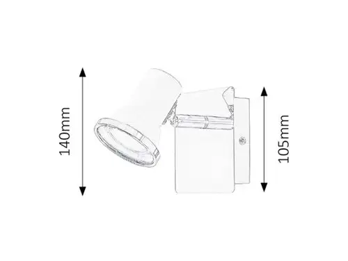 RABALUX Steve spot LED GU10 4,5W sa sijalicom, IP44