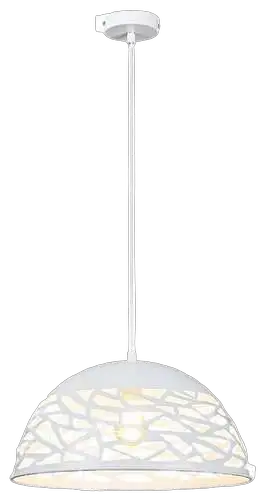 RABALUX Norena,visilica E27 60W,mat belo