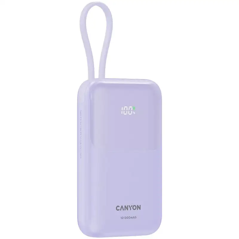 CANYON Power Bank 10000mAh 22.5W Purple CNS-CPB101PU