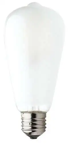 RABALUX Filament LED sijalica, milky, metal+staklo, E27 ST64