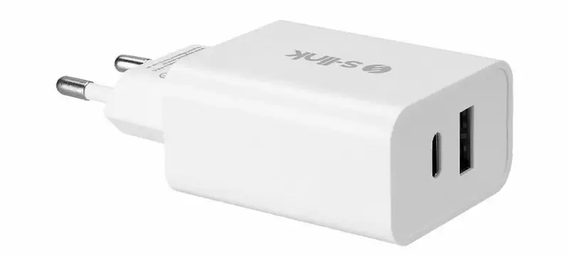 S-LINK SL-EC60 20W USB-A 3A + USB-C 5A beli