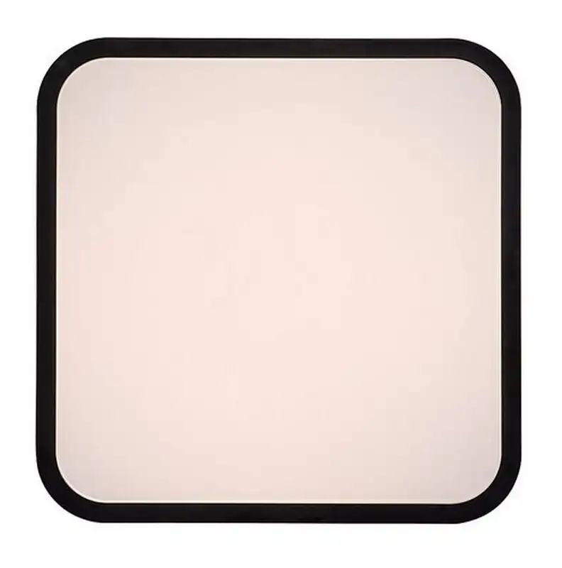 RABALUX Alenzo, LED plafonjera 24W, DIP Switch CCT 3000-600K, 29x29cm, IP44, crna