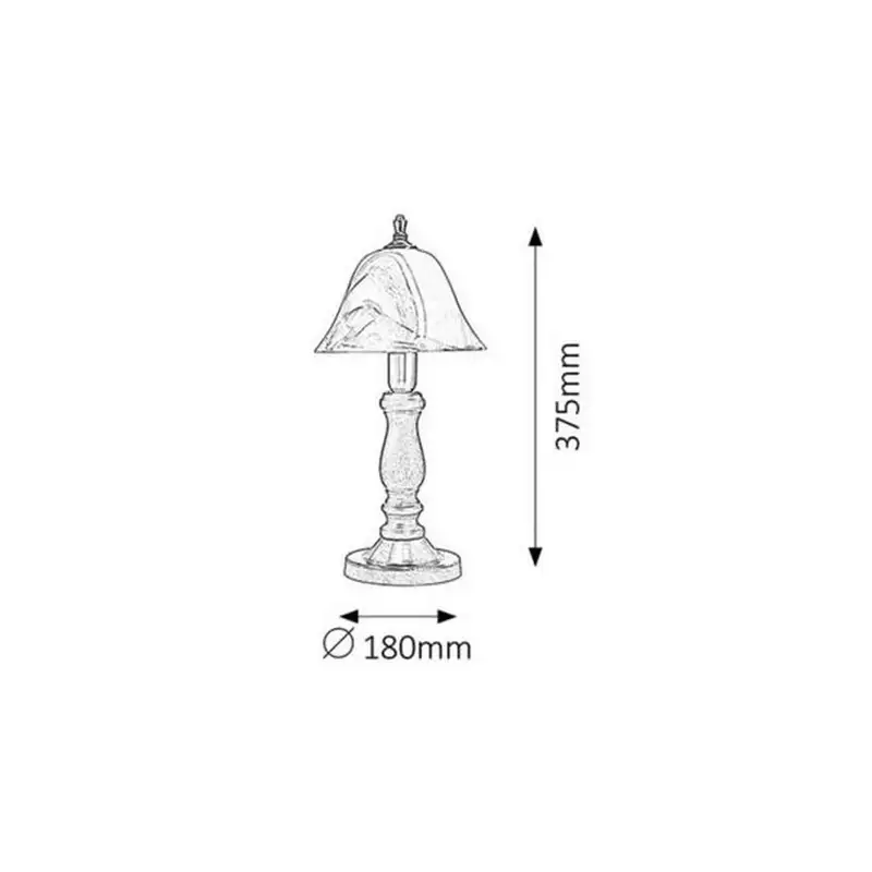 RABALUX Rustic3 stona lampa, E14 40W bronza