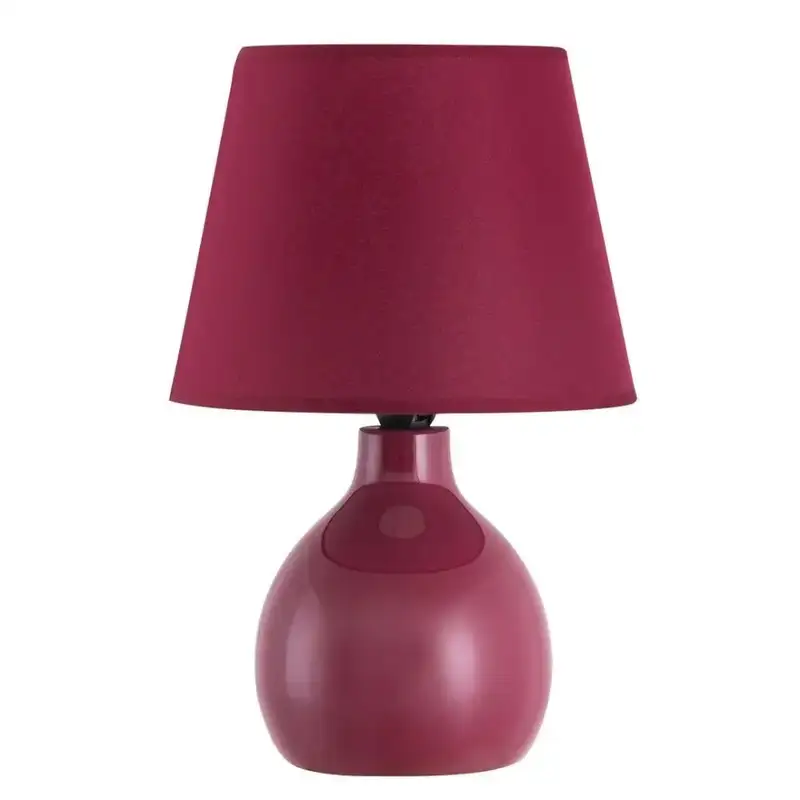RABALUX Ingrid keramicka stona lampa E14 tamno crvena
