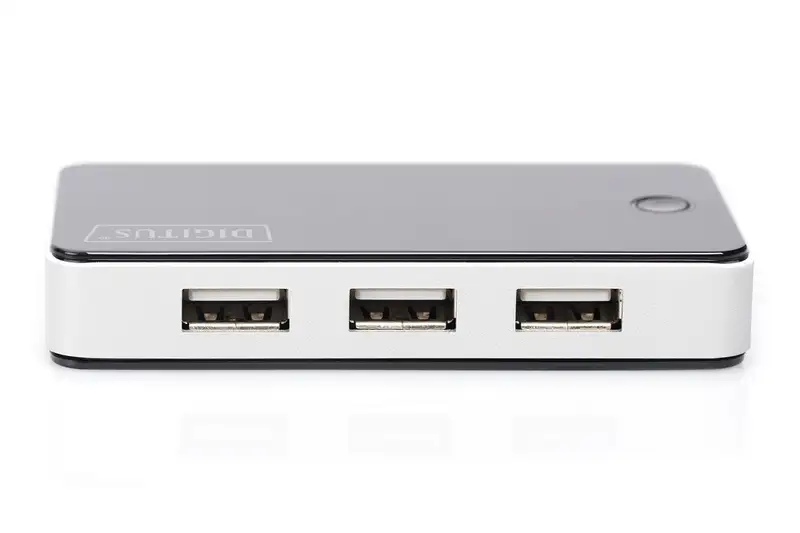 DIGITUS USB hub 2.0 7 porta sivi