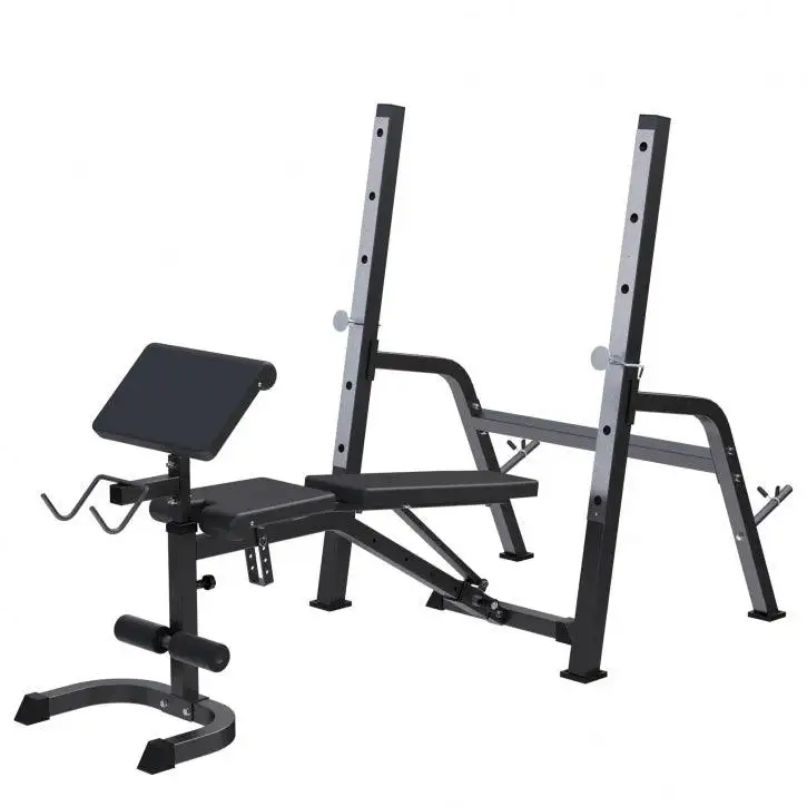GORILLA SPORTS Benc klupa sa stalkom za sipku (Crna)