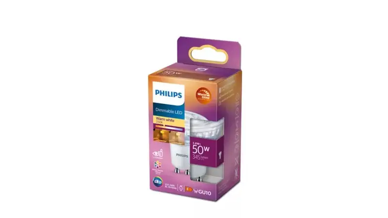PHILIPS PS737   CLA  3.8W (50W) GU10 C90 WW DIM 2200 - 2700K 36D RF WGD1PF4
