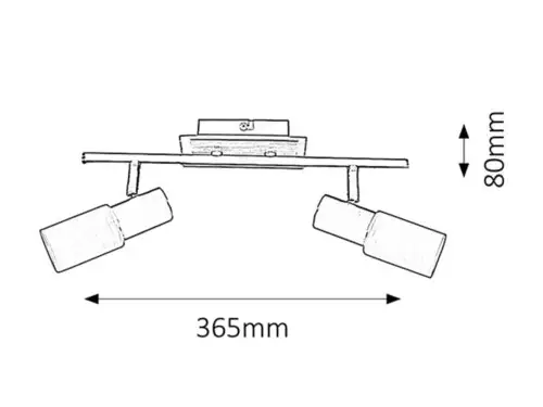 RABALUX Logan spot E14 2x40W hrom