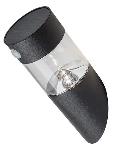 RABALUX Kapuas spoljna solarna zidna lampa crna nerdajuci celika 1,5W 100lm 4000K senzor pokreta