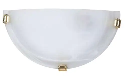 RABALUX Alabastro zidna lampa E27 60W belo / gold
