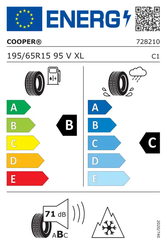 COOPER 195/65R15 95V COOPER ALL SEASON XL