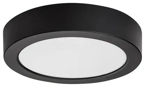 RABALUX Shaun2 plafonjera 15W 3000K crna okrugla