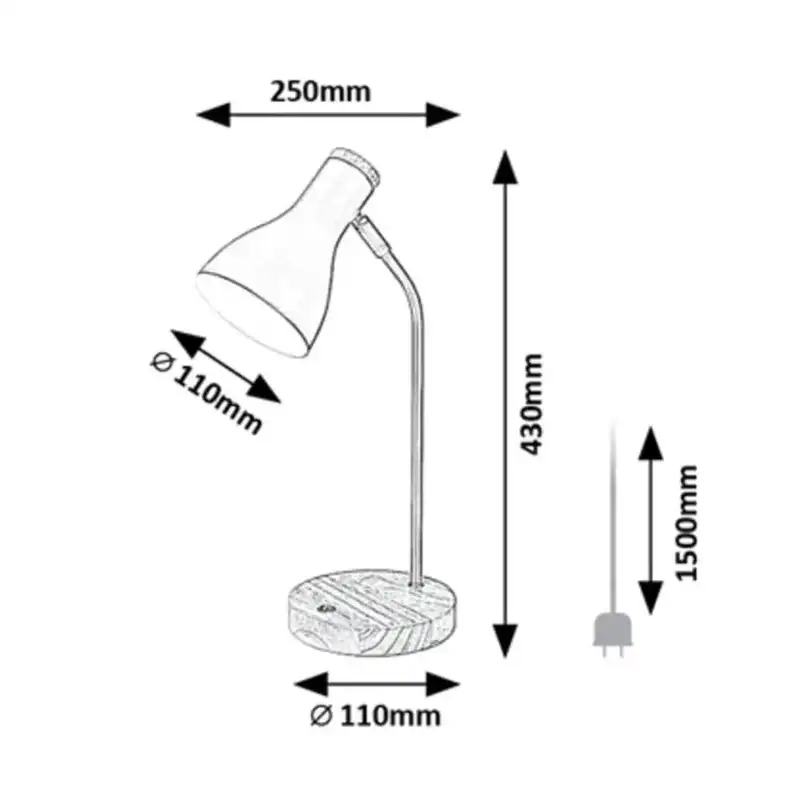 RABALUX Fidel, plafonska lampa, E27 / 2x max. 25W