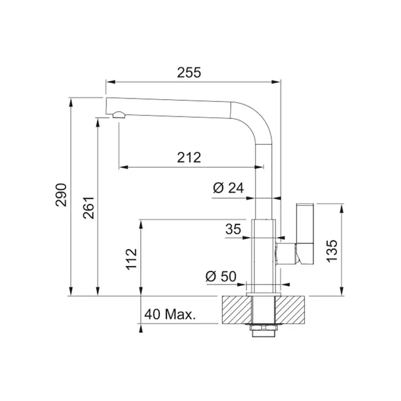FRANKE MARIS HROM GLECER BELA 115.0392.340