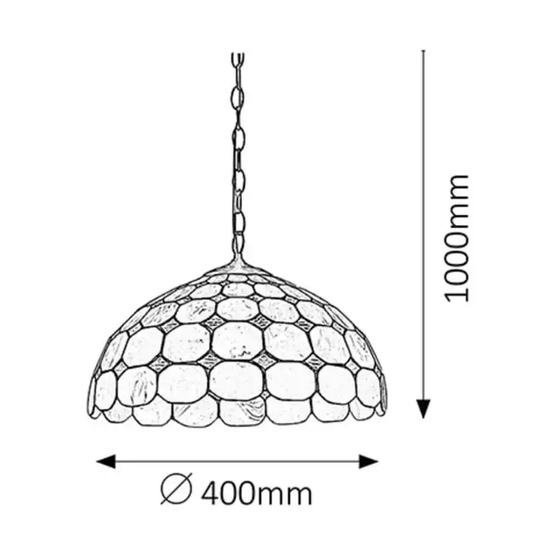 RABALUX Marvel visilica D40 E27 2x60W