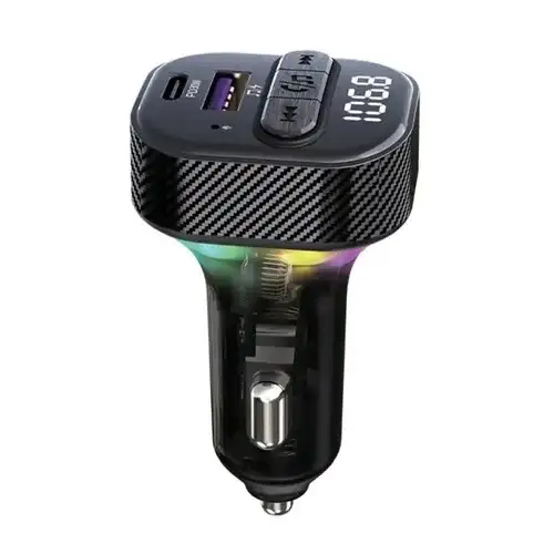 KETTZ FM Transmiter i Punjac Yare – QC3.1 + Type-C PD30W, LED