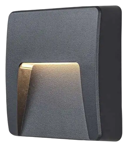 RABALUX Trento, spoljna zidna lampa LED 3W crna