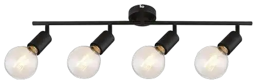 RABALUX Lamar, metal spot , E27 4xMAX 40W, mat crna