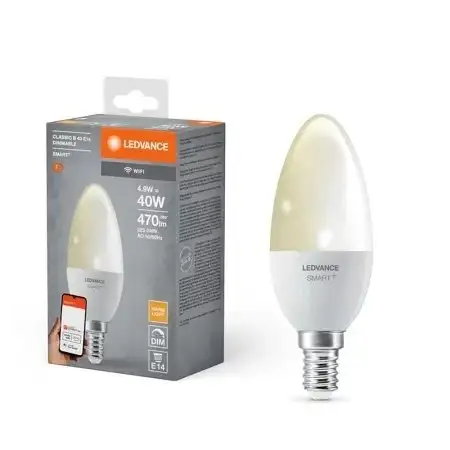 LEDVANCE  smart WIFI LED dimabilna 4.9W 2700K E14