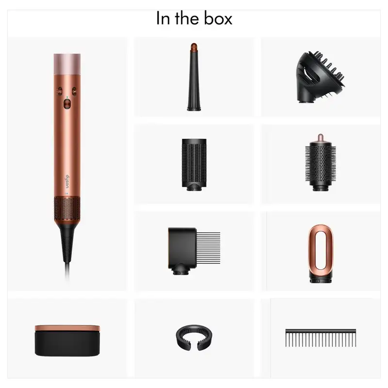 DYSON Airwrap 142899 Amber Silk / Pink Champagne Curly+Cily