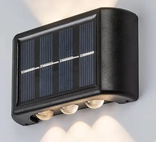 RABALUX Kangton: spoljna solarna crna plasticna lampa 8lm 3000K