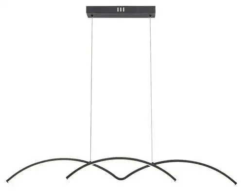 RABALUX River, LED visilica, 40W, 4000K, mat crna metal