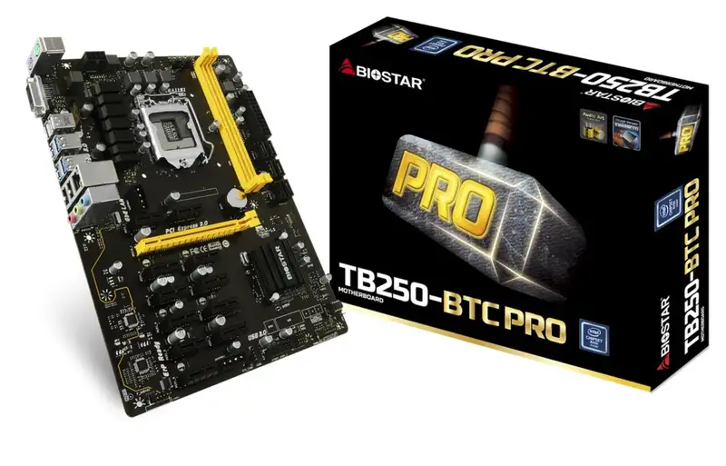 Biostar TB250-BTC PRO Intel B250 1xPCI-Ex16 11xPCI-Ex1