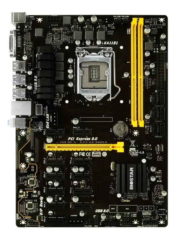 Biostar TB250-BTC PRO Intel B250 1xPCI-Ex16 11xPCI-Ex1