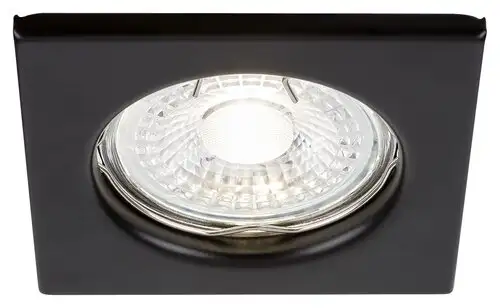 RABALUX Spot Relight, ugradna crna rozetna metal cetvrtasta