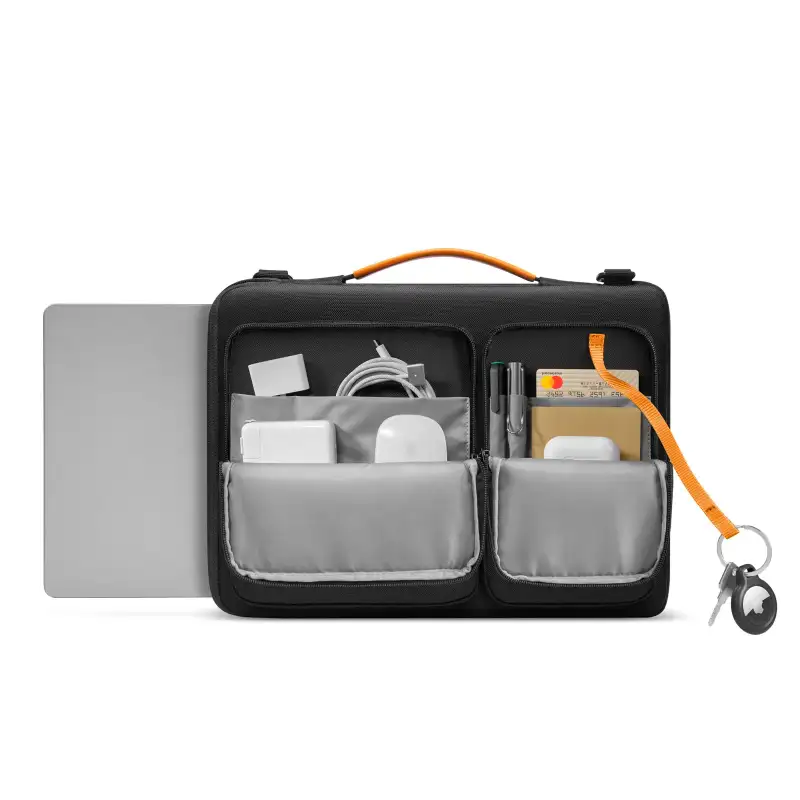 TOMTOC DEFENDER A42 LAPTOP BRIEFCASE BLACK 14" A42D3D1