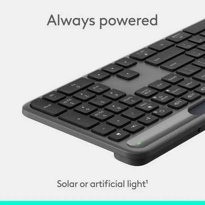 LOGITECH K980 Signature Slim Solar + Wireless Graphite for Business 920-013779