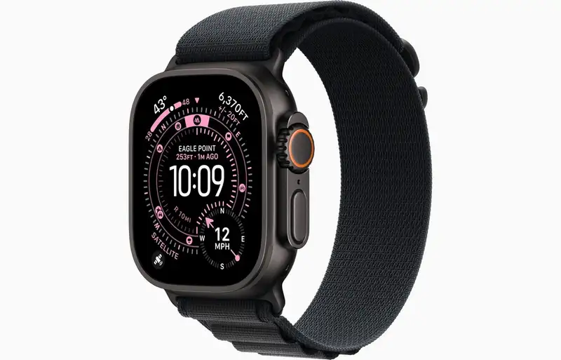 APPLE Watch Ultra 3 Cellular 49mm Black Titanium Case with Black Alpine Loop - Small mf0q4se/a