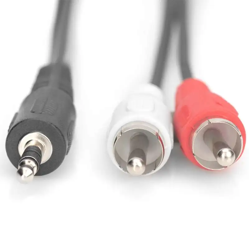 DIGITUS Audio kabl 2xcinc na 3.5mm 2.5m crni