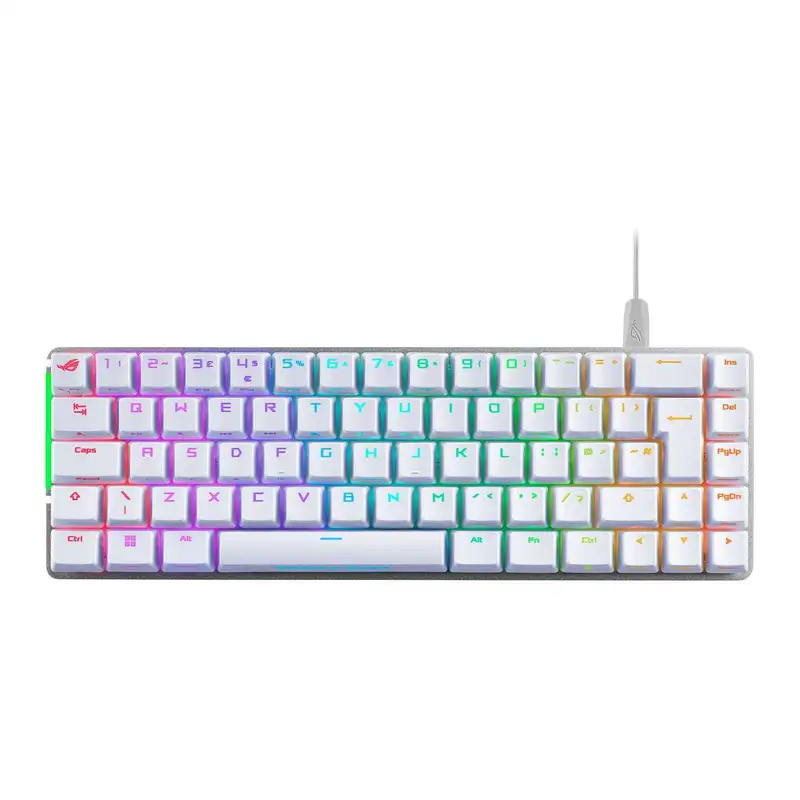 ASUS ROG FALCHION ACE WHITE, ROG NX RED, UK loc, PBT, Wired